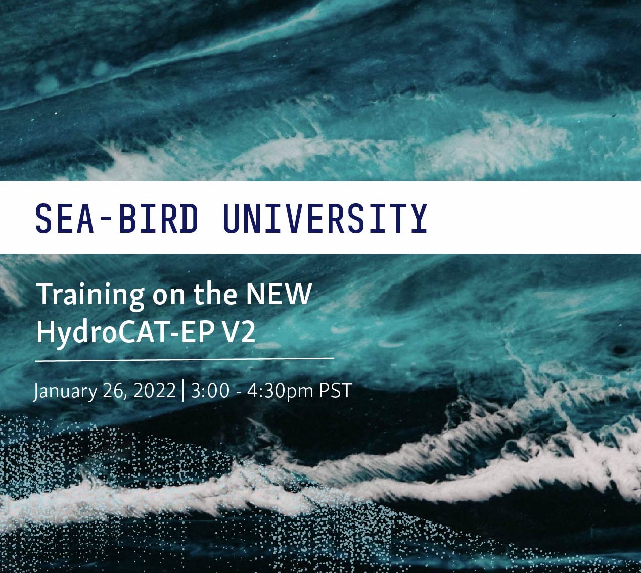 Promotional image for Sea-Bird University on January 26th 2022 